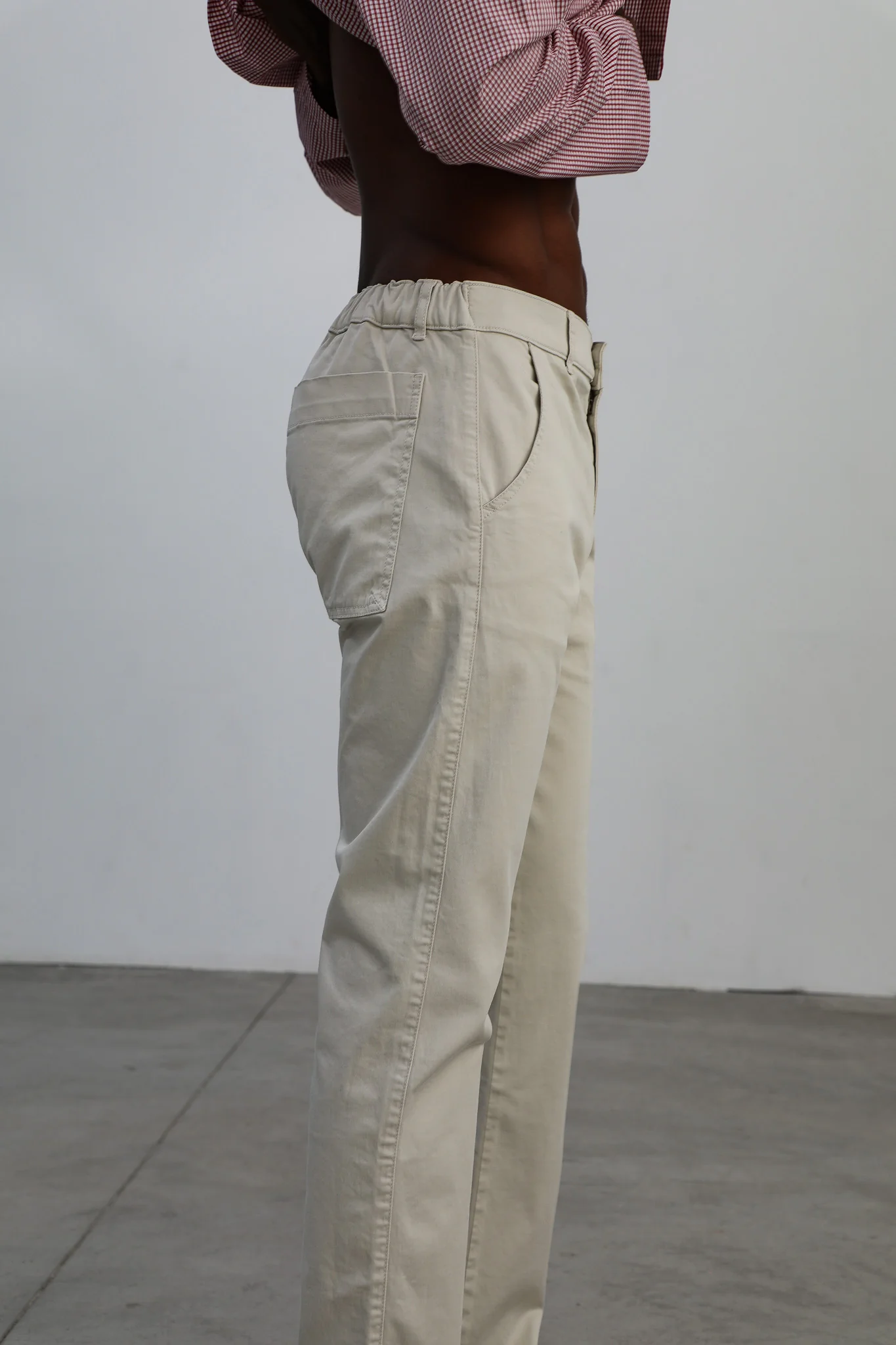 Button Comfy Pants Natural - Image 7