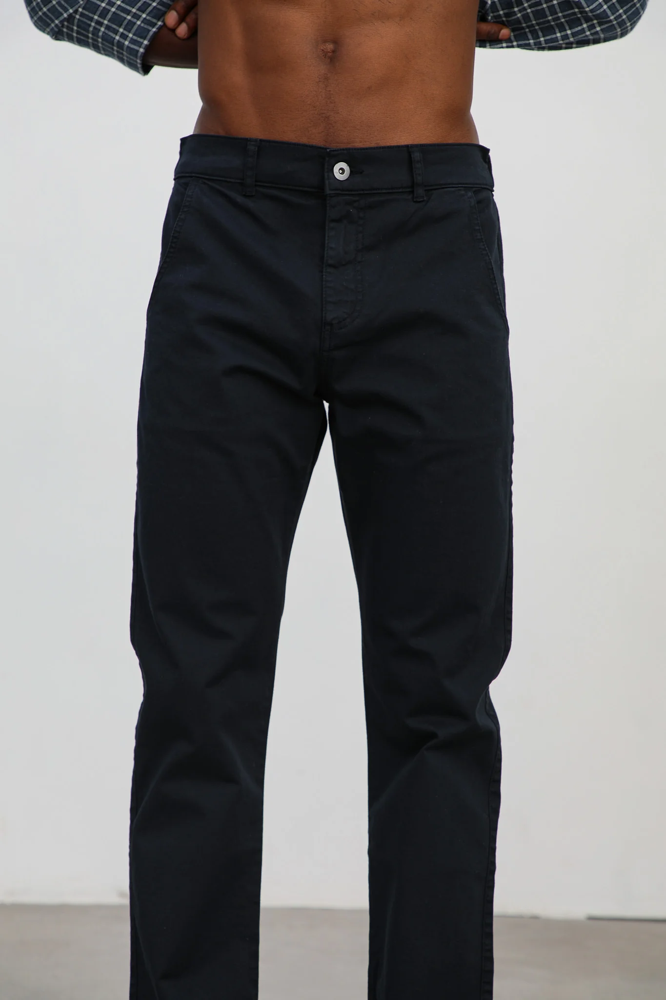 Button Comfy Pants Navy - Image 3