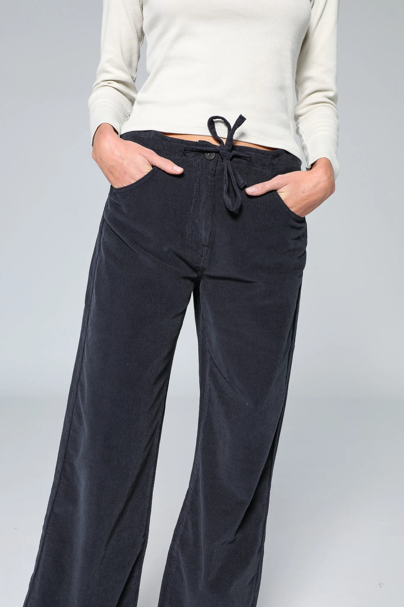 Corduroy Pants Navy - Image 5