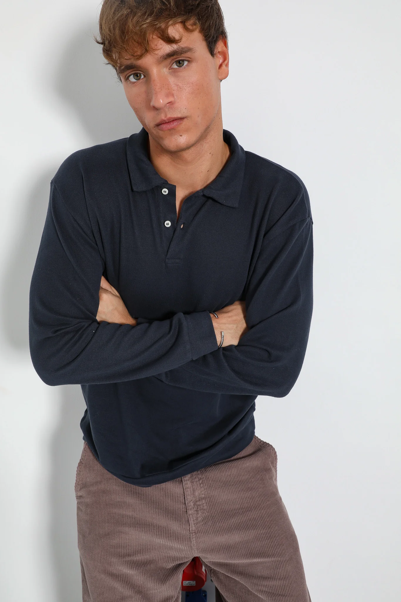 Cozy Polo Navy - Image 4