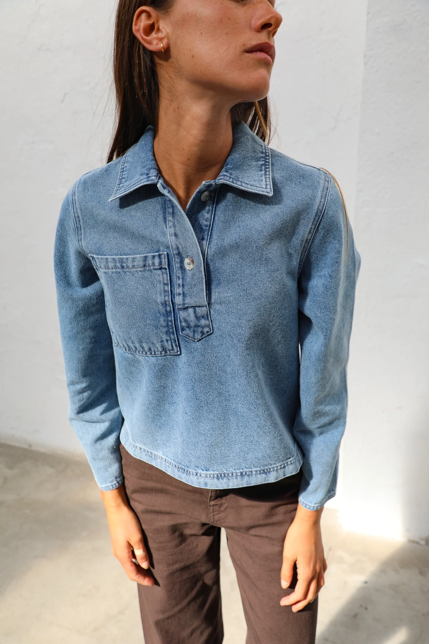 Denim Polo Light Blue - Image 7