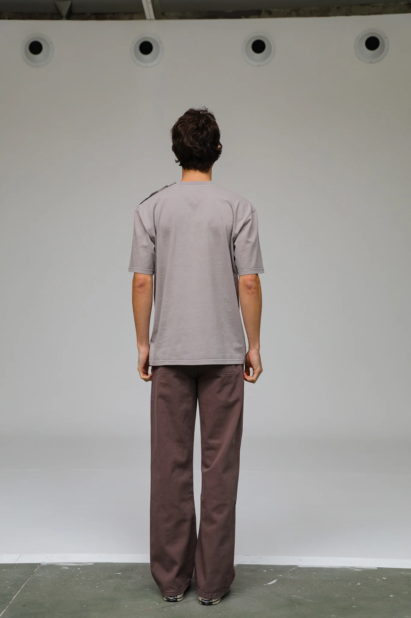 Front Buttons Comfy Pants Taupe - Image 11