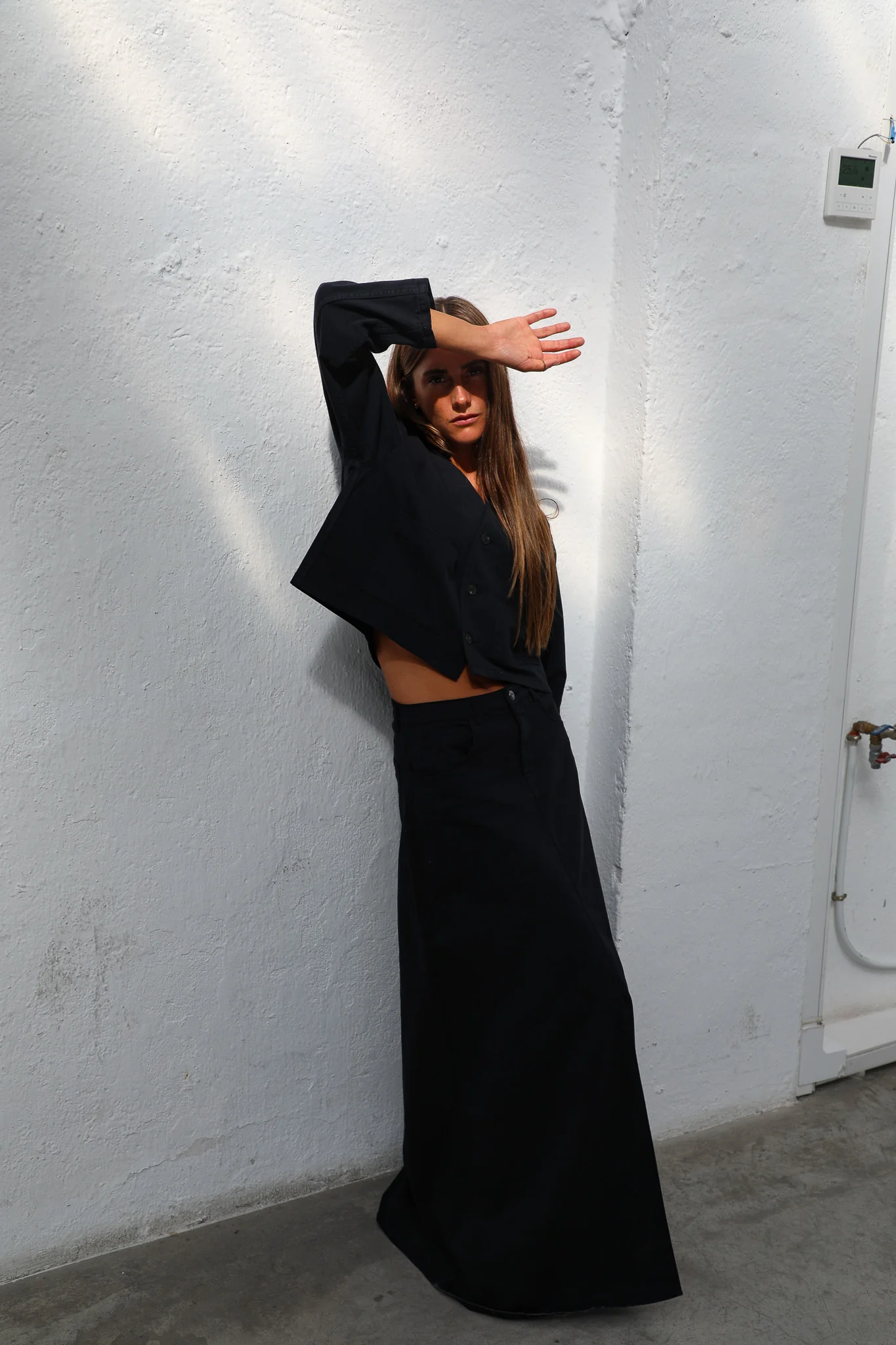 Maxi Denim Skirt Navy - Image 6