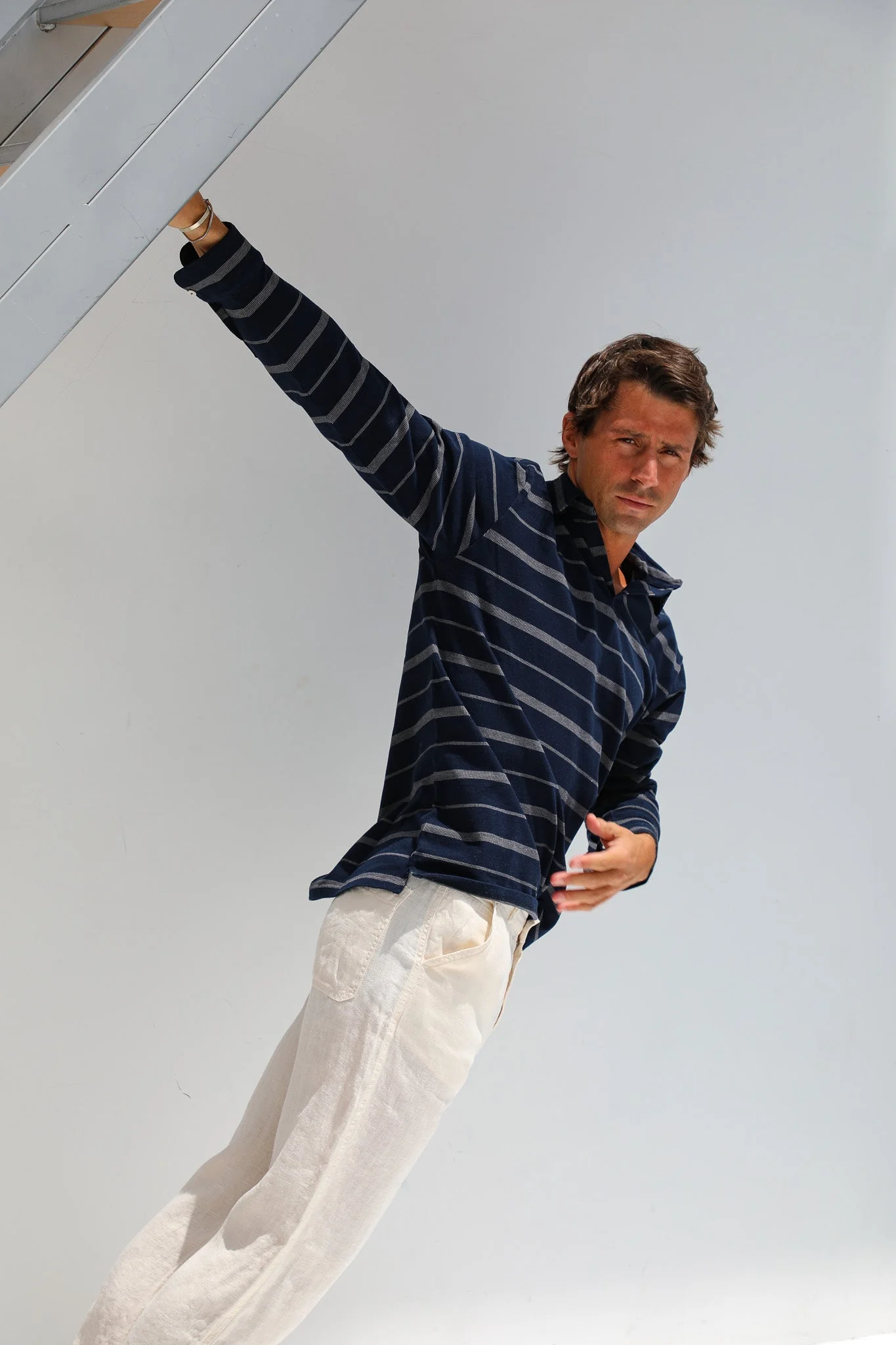 Modern Polo Stripes Navy - Image 3