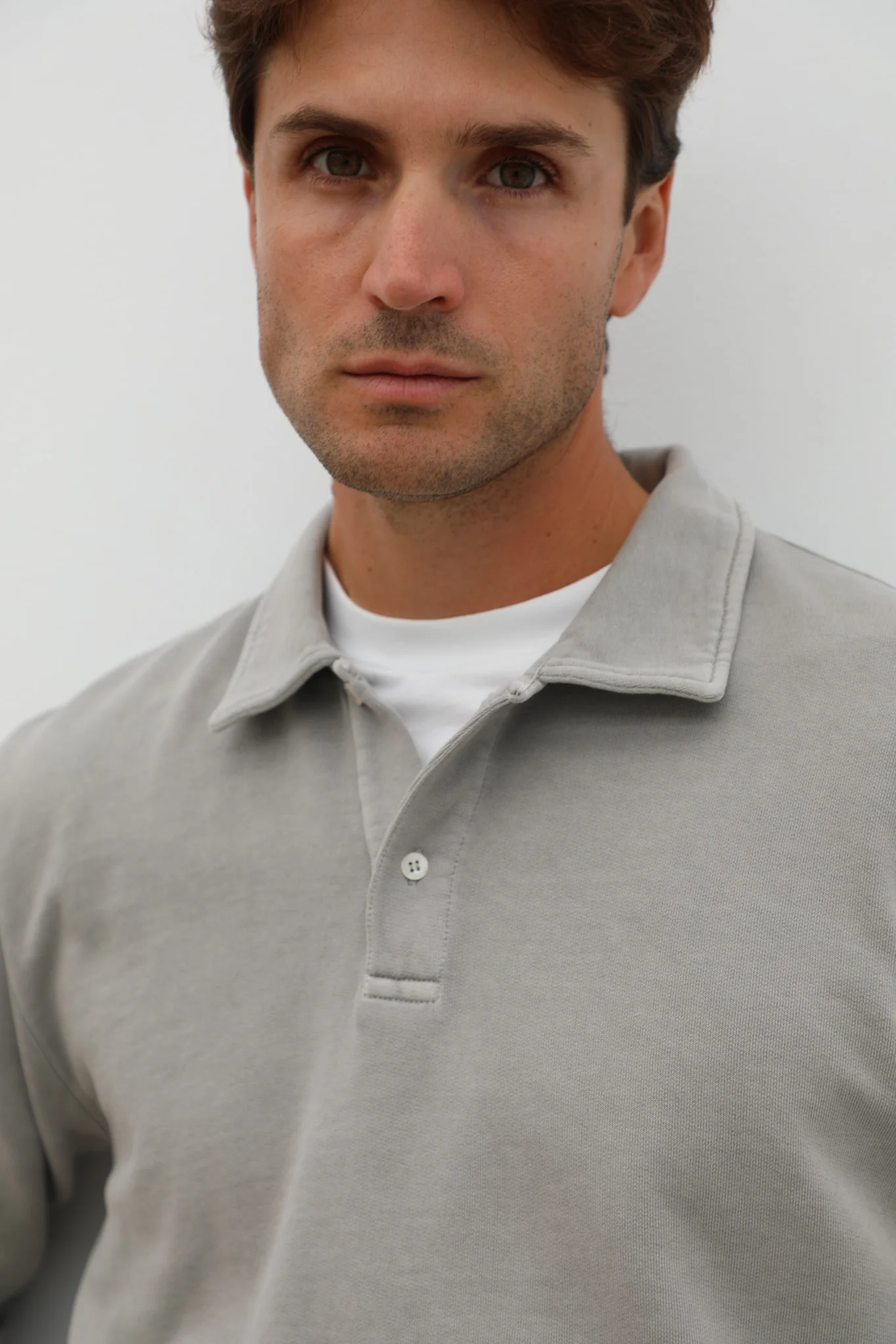 Polo Sweater Grey - Image 3