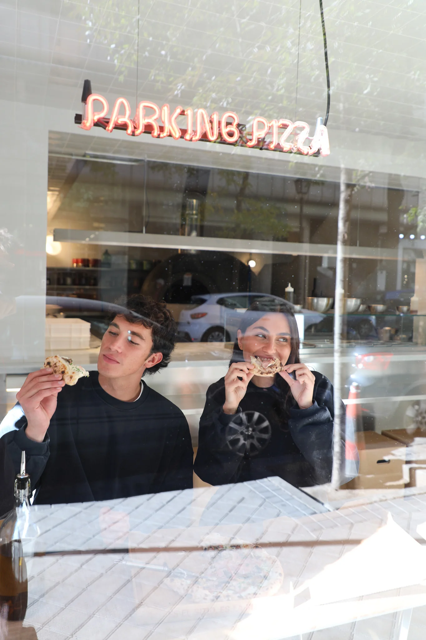 RAMSOS X PARKING PIZZA Sweatshirt Dark Navy - Image 10