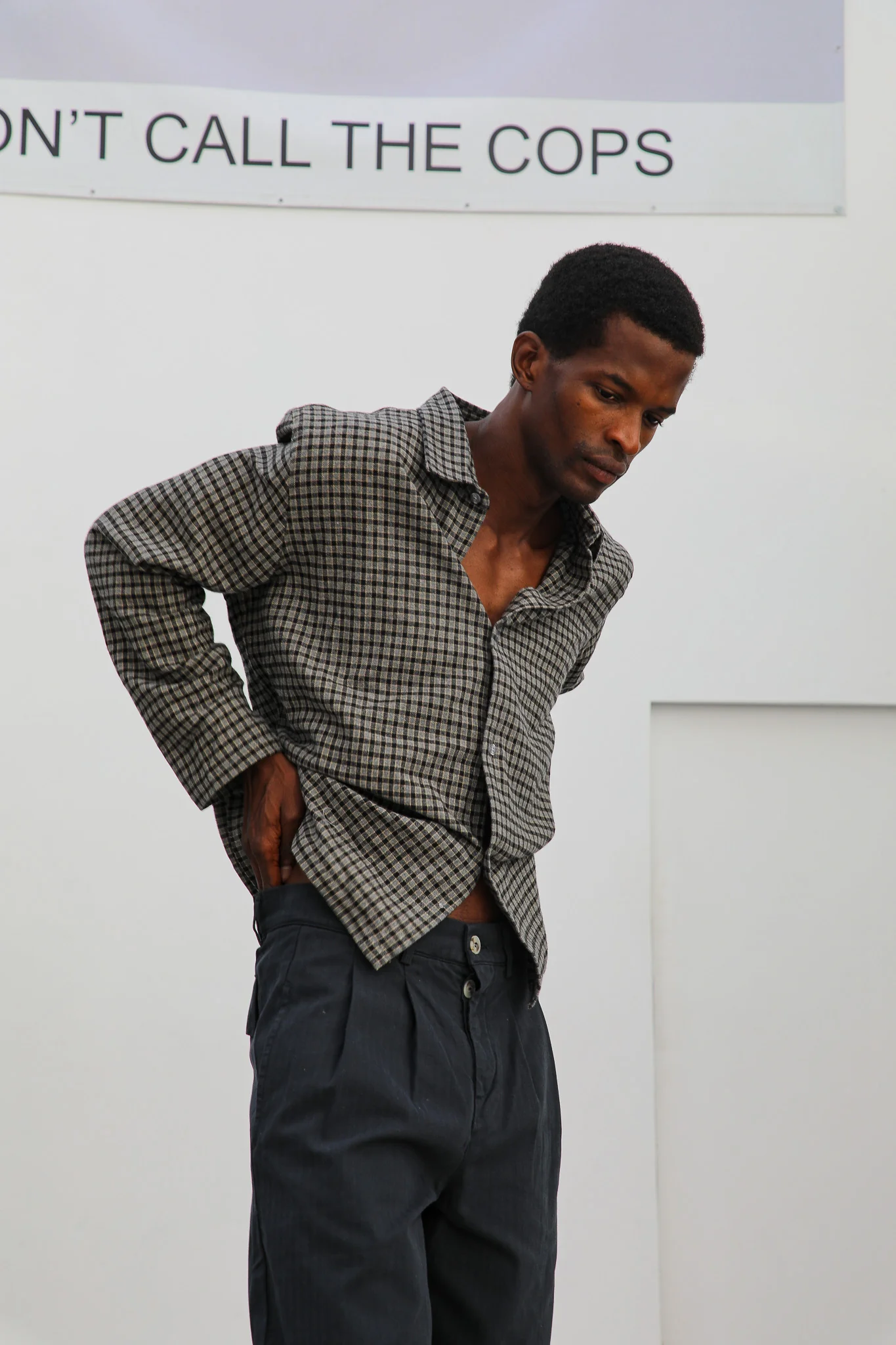 LIMITED EDITION - Square Modern Shirt Grey & Yellow - Image 4